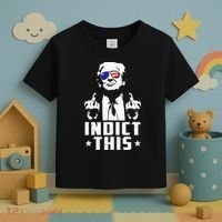 Trump Indict This Political Arrest For Republican Toddler T-Shirt thumb 3