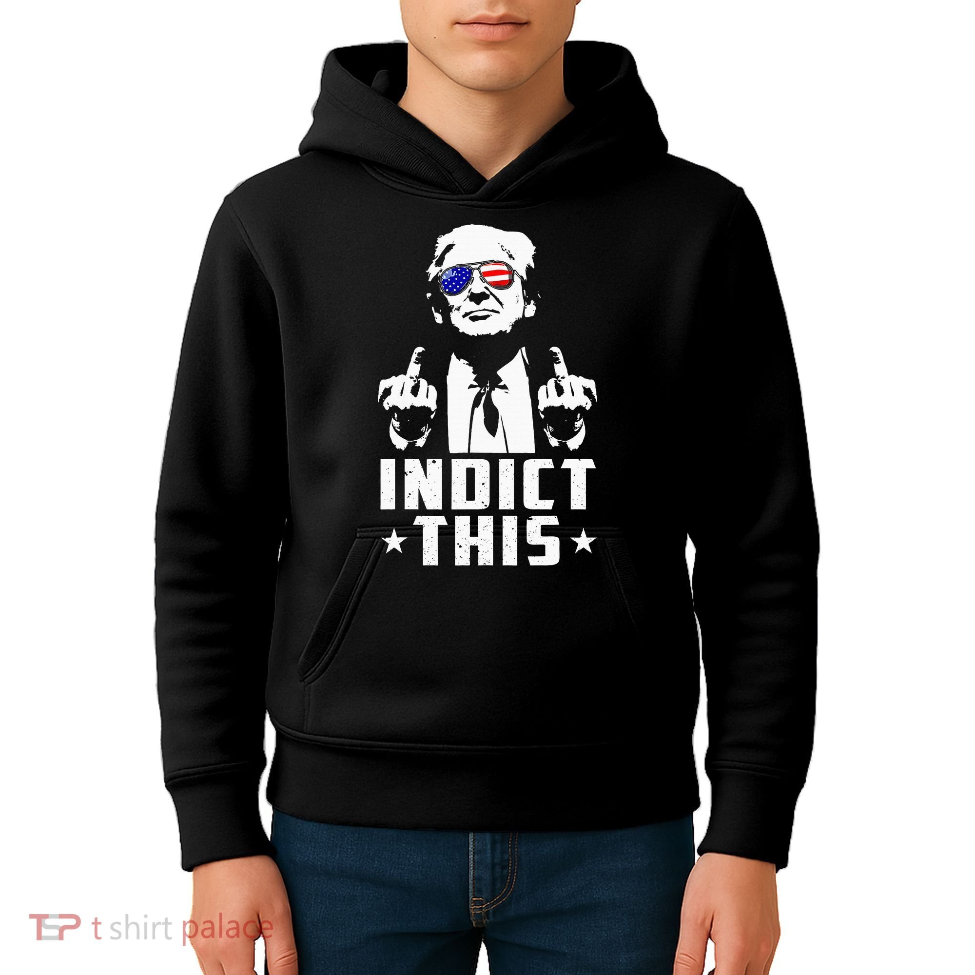 Trump Indict This Political Arrest For Republican Kids Hoodie