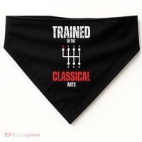 Trained In The Classical Arts Funny Manual Transmission Car USA-Made Doggie Bandana thumb 0