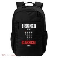 Trained In The Classical Arts Funny Manual Transmission Car Backpack thumb 0