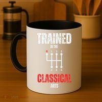Trained In The Classical Arts Funny Manual Transmission Car Coffee Mug thumb 4