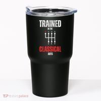 Trained In The Classical Arts Funny Manual Transmission Car Tumbler thumb 0