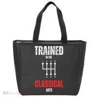 Trained In The Classical Arts Funny Manual Transmission Car Tote Bag thumb 0