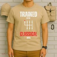 Trained In The Classical Arts Funny Manual Transmission Car T-Shirt thumb 6