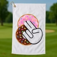 Two In The Pink One In The Stink Golf Towel thumb 1
