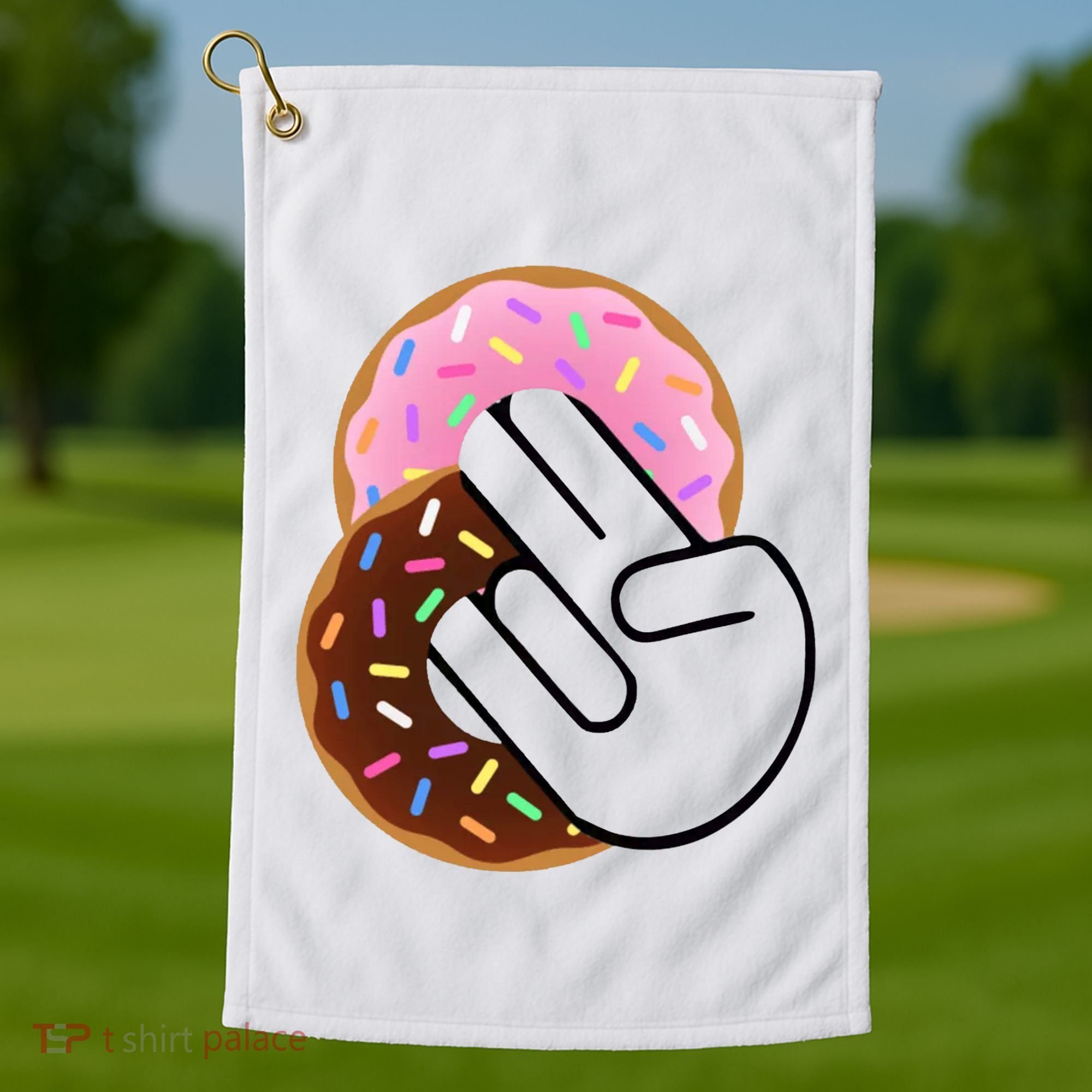Two In The Pink One In The Stink Golf Towel