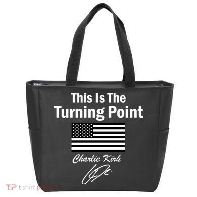 This Is The Turning Point Charlie Kirk Signature Tote Bag