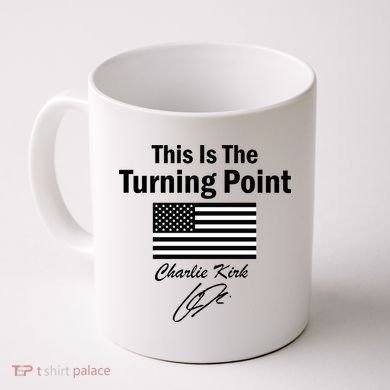 This Is The Turning Point Charlie Kirk Signature Coffee Mug
