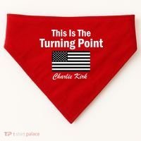 This Is The Turning Point Charlie Kirk USA-Made Doggie Bandana thumb 0