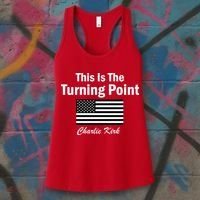 This Is The Turning Point Charlie Kirk Women's Tank Top thumb 3