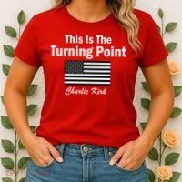 This Is The Turning Point Charlie Kirk Women's T-Shirt thumb 2