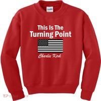This Is The Turning Point Charlie Kirk Kids Sweatshirt thumb 0
