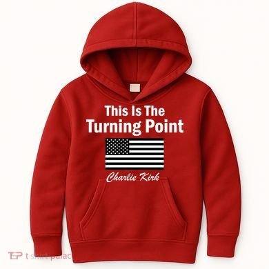 This Is The Turning Point Charlie Kirk Kids Hoodie