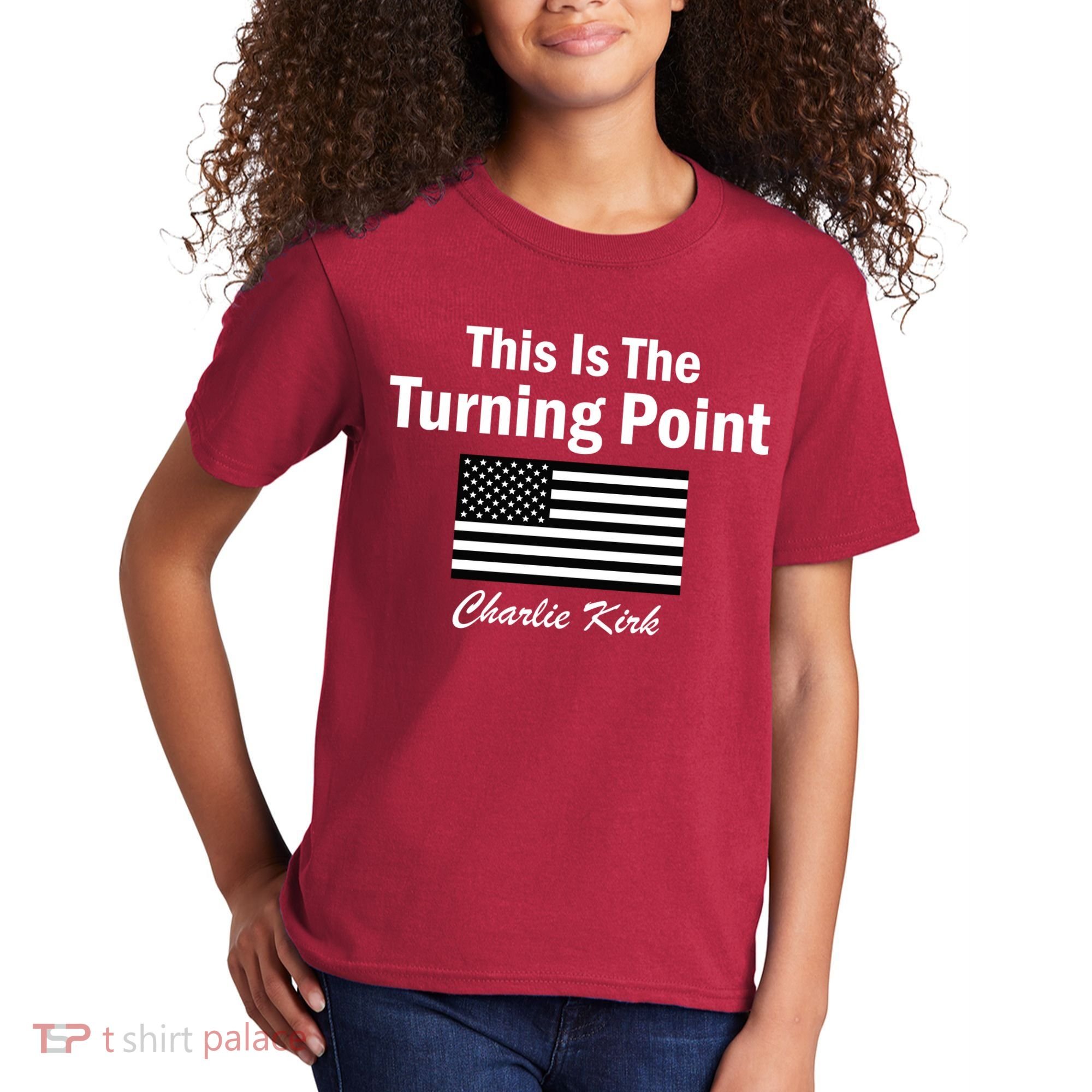 This Is The Turning Point Charlie Kirk Kids T-Shirt
