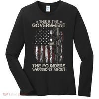 This is The Government The Founders Warned Us About Women's Long Sleeve Shirt thumb 0