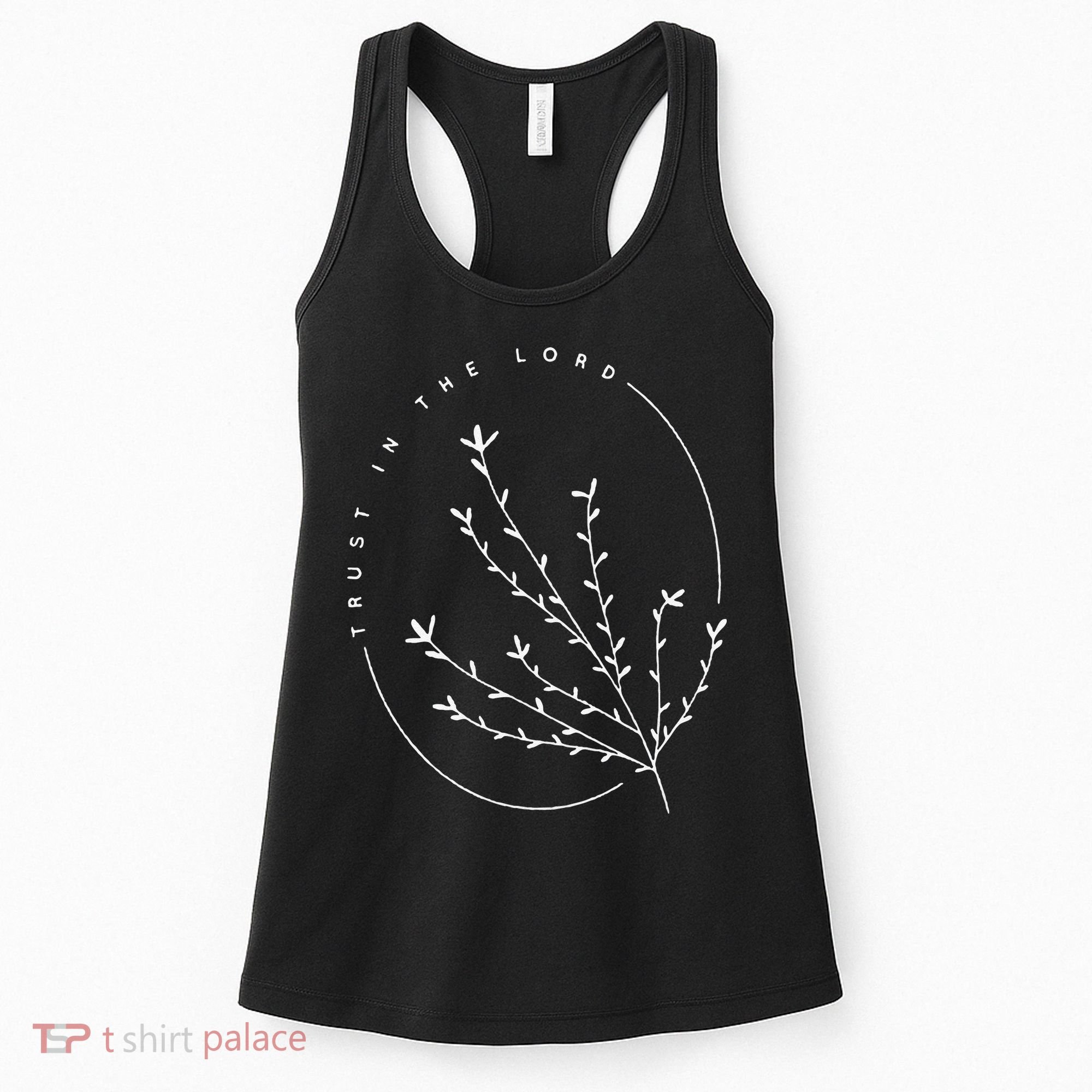 Trust in the Lord Flower Nature Lover Jesus Christ Christian Women's Tank Top