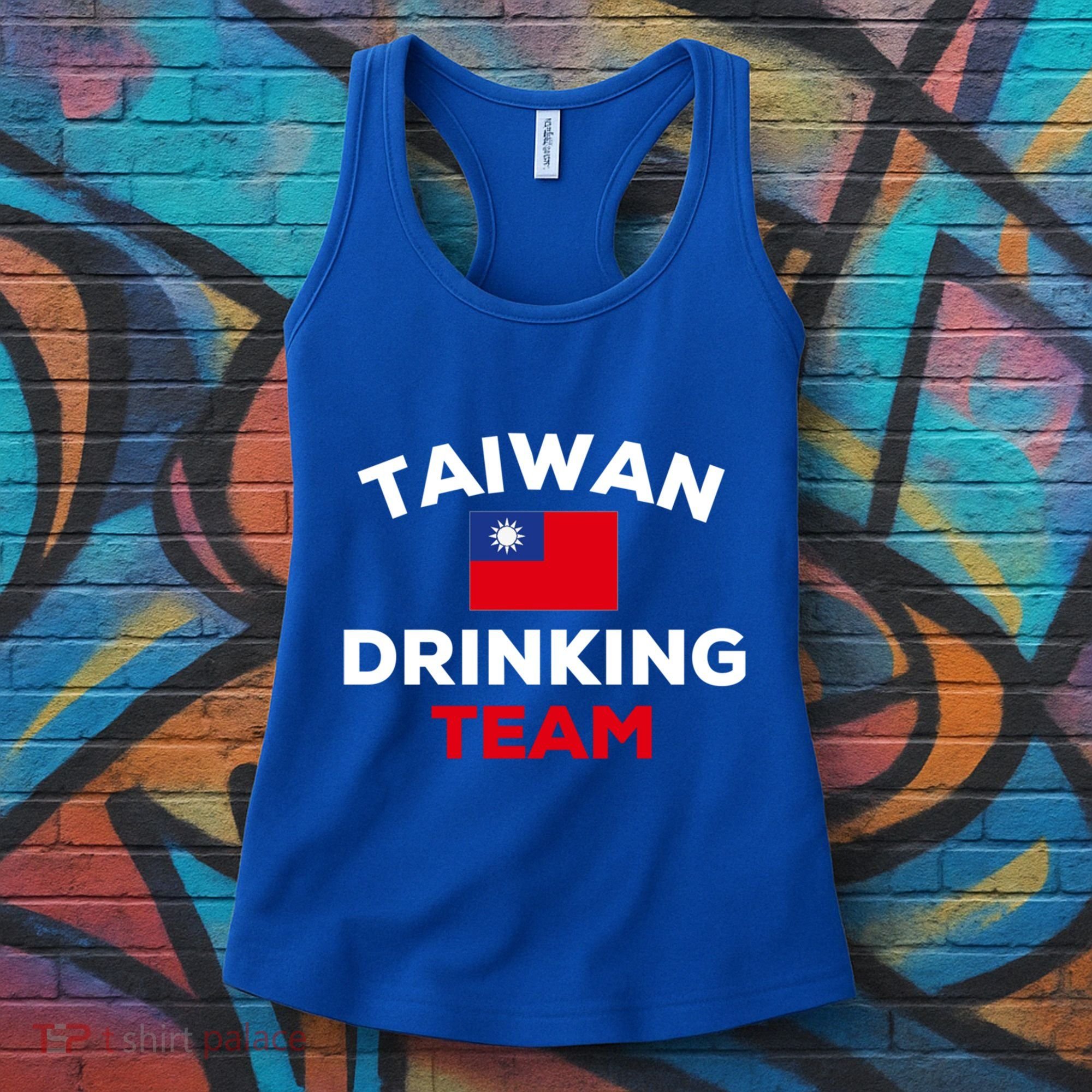 Taiwan Ing Team Taiwanese Flag Beer Funny Group Party Meaningful Gift Women's Tank Top