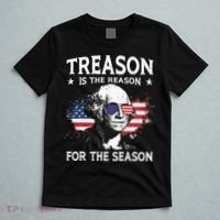 Treason Is The Reason For The Season 4th Of July USA Flag T-Shirt thumb 5