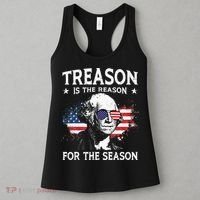 Treason Is The Reason For The Season 4th Of July USA Flag Women's Tank Top thumb 3