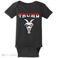 Trump Is The Goat Baby Bodysuit thumb 0