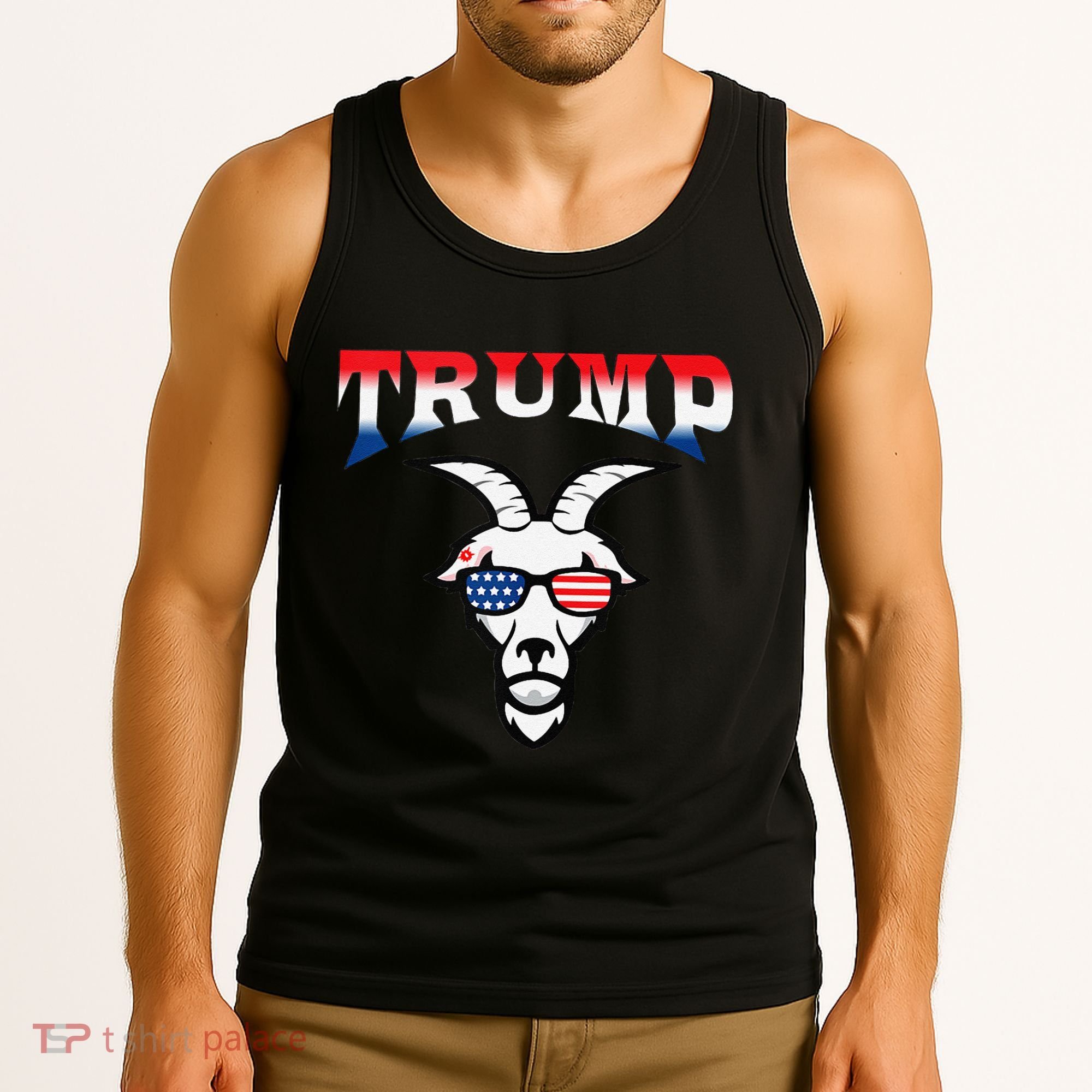 Trump Is The Goat Tank Top