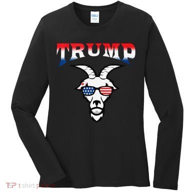 Trump Is The Goat Women's Long Sleeve Shirt