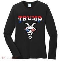 Trump Is The Goat Women's Long Sleeve Shirt thumb 0