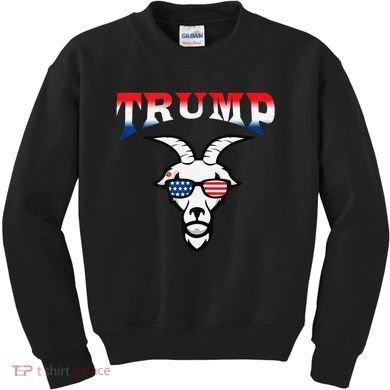 Trump Is The Goat Kids Sweatshirt