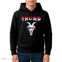 Trump Is The Goat Kids Hoodie thumb 4