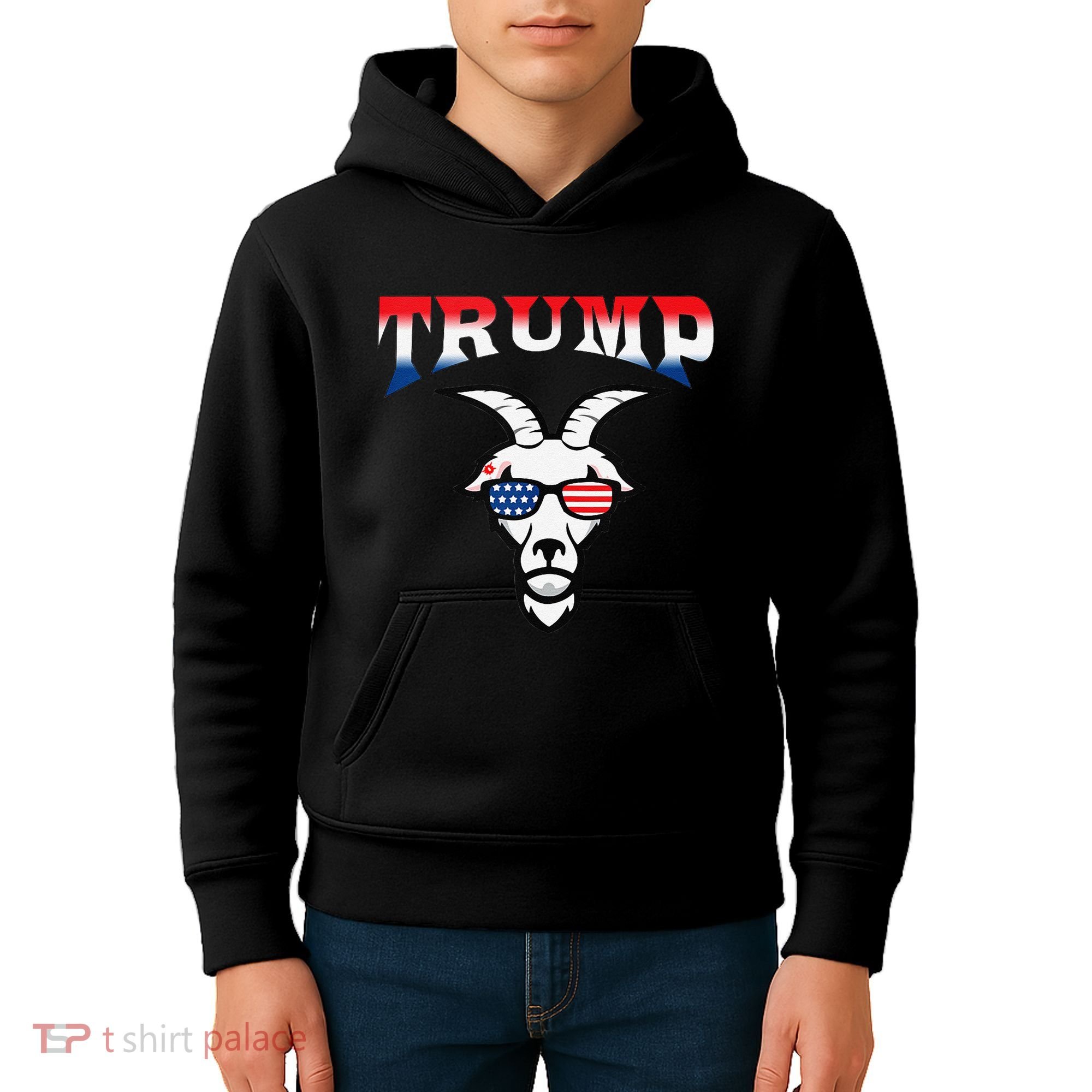 Trump Is The Goat Kids Hoodie