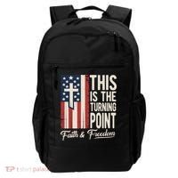 This Is The Turning Point Patriotic Faith & Freedom USA Backpack thumb 0