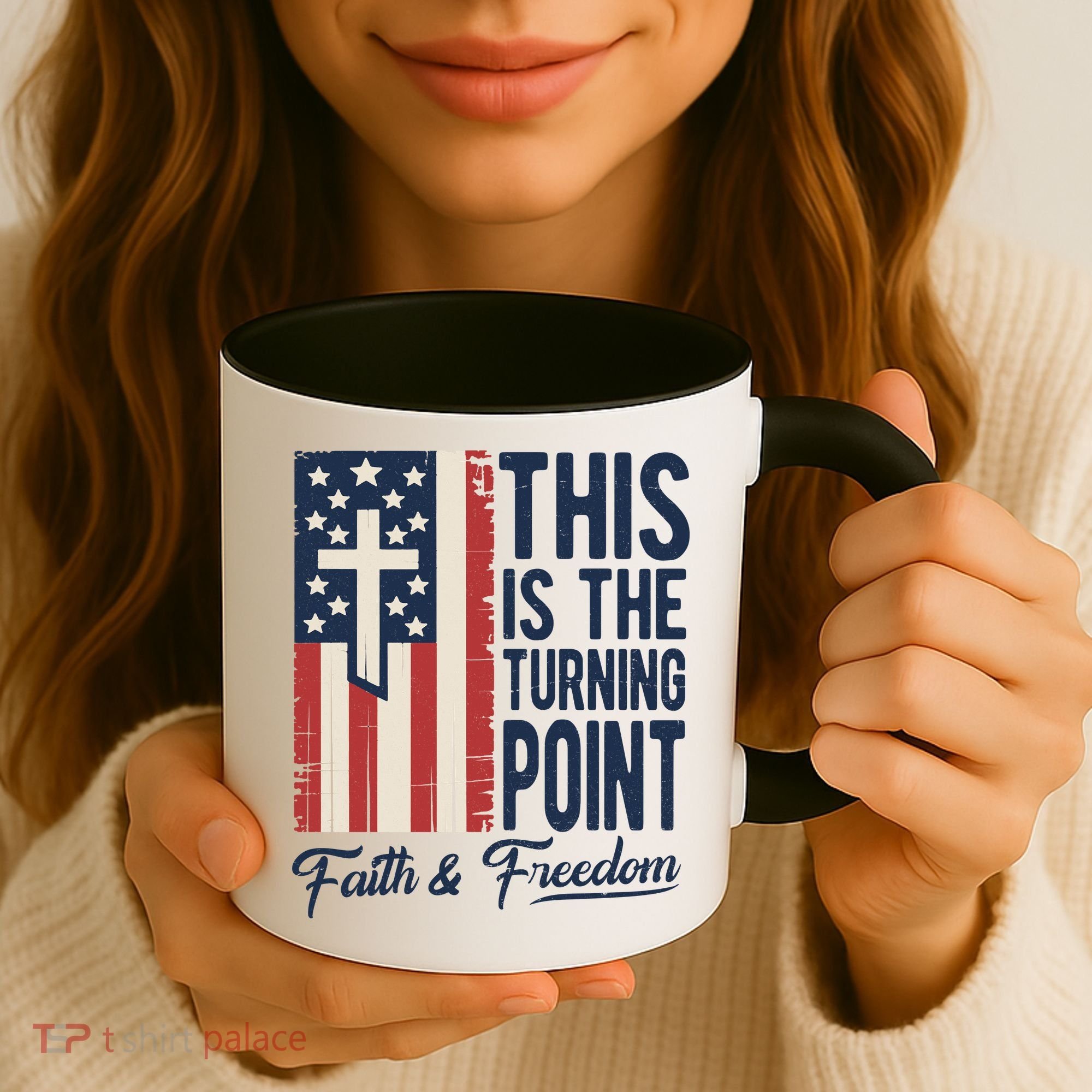 This Is The Turning Point Patriotic Faith & Freedom USA Coffee Mug