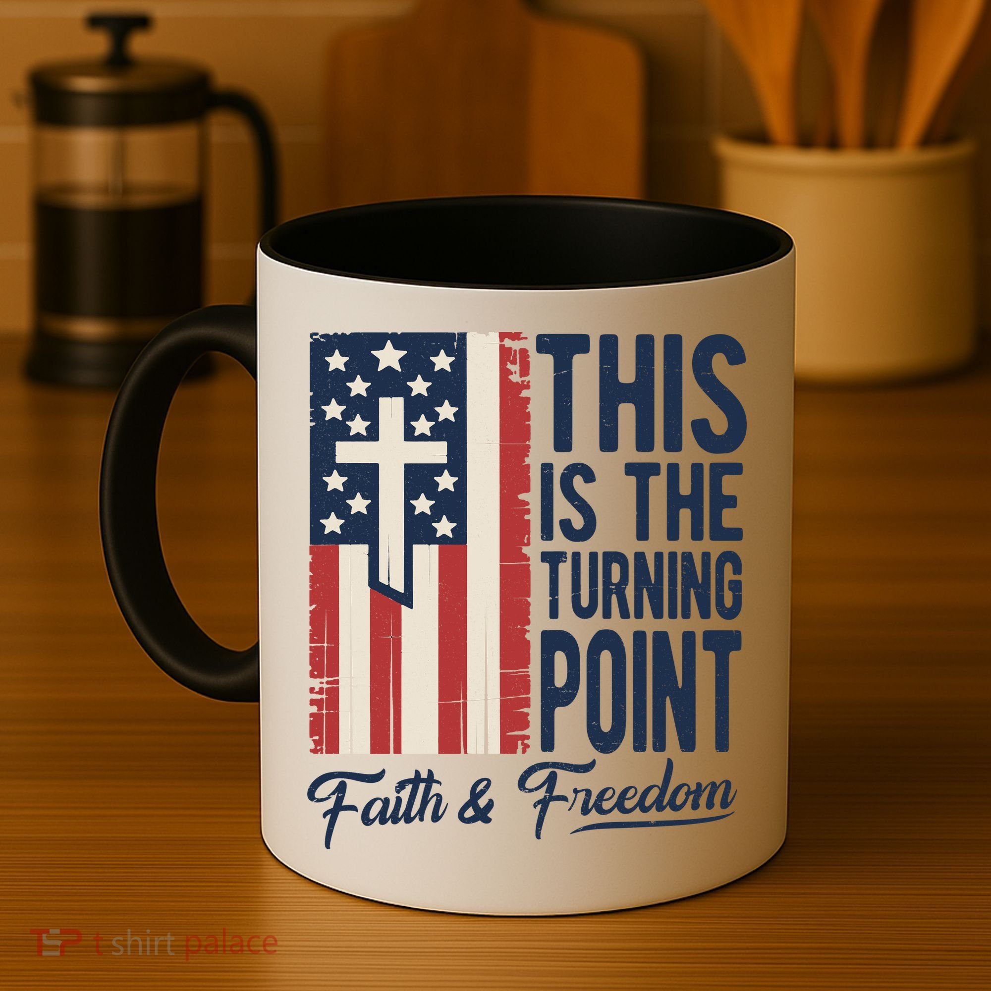 This Is The Turning Point Patriotic Faith & Freedom USA Coffee Mug