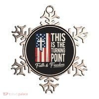 This Is The Turning Point Patriotic Faith & Freedom USA Ornament thumb 0