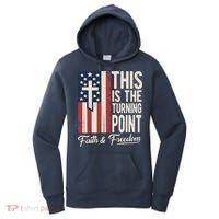This Is The Turning Point Patriotic Faith & Freedom USA Women's Hoodie thumb 0