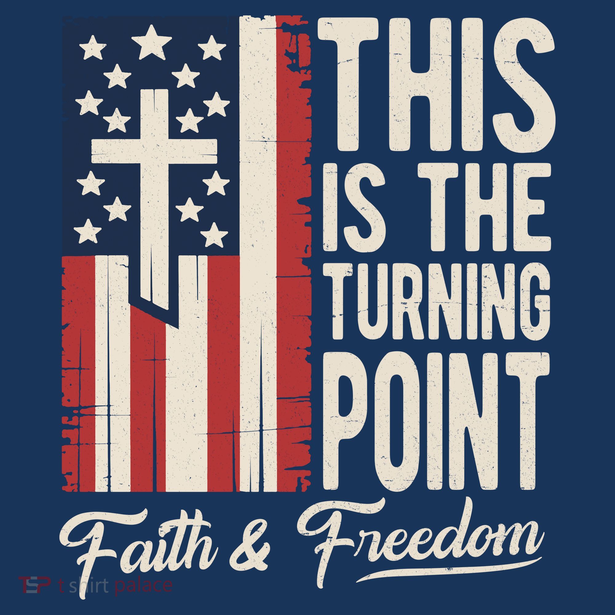 This Is The Turning Point Patriotic Faith & Freedom USA Women's Hoodie