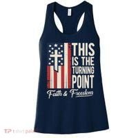 This Is The Turning Point Patriotic Faith & Freedom USA Women's Tank Top thumb 0