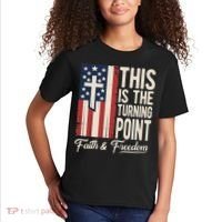 This Is The Turning Point Patriotic Faith & Freedom USA Kids T-Shirt thumb 2