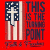 This Is The Turning Point Patriotic Faith & Freedom USA Santa Hat thumb 1