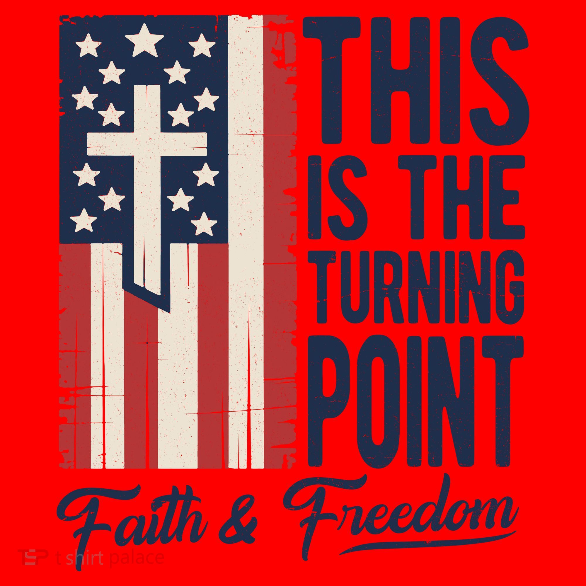 This Is The Turning Point Patriotic Faith & Freedom USA Santa Hat