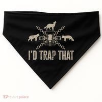Trapping ID Trap That Trap Hunting Trapper USA-Made Doggie Bandana thumb 0