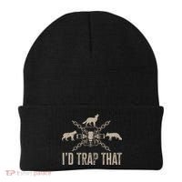 Trapping ID Trap That Trap Hunting Trapper Beanie thumb 0