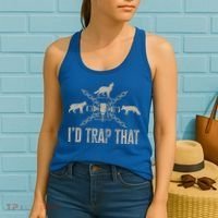 Trapping ID Trap That Trap Hunting Trapper Women's Tank Top thumb 2