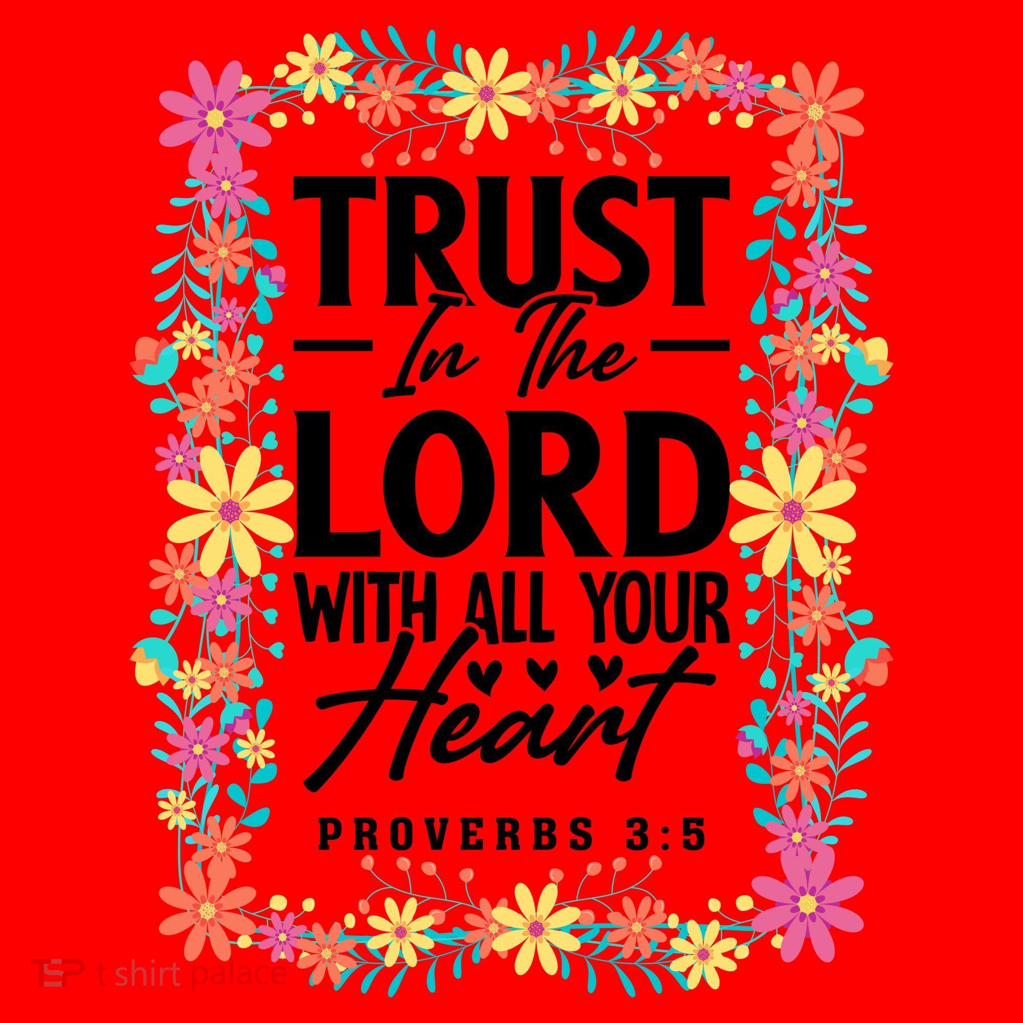 Trust In The Lord With All Your Heart Santa Hat