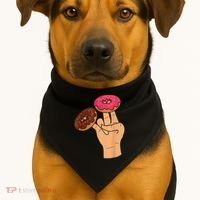 Two In The Pink One In The Stink Funny Shocker USA-Made Doggie Bandana thumb 1