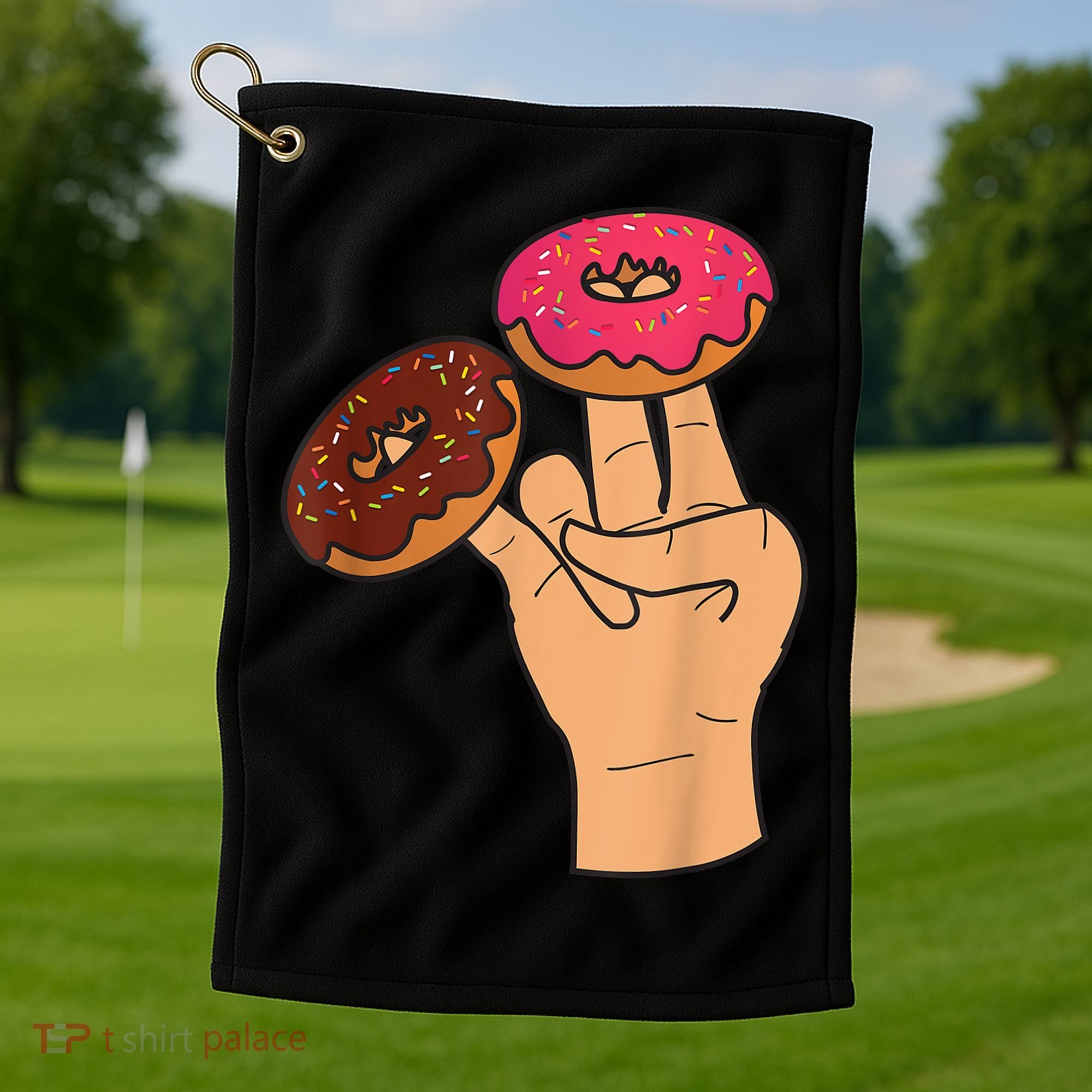 Two In The Pink One In The Stink Funny Shocker Golf Towel