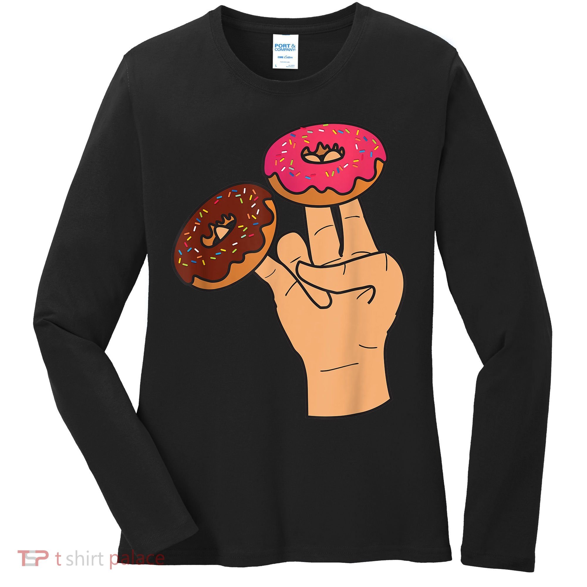Two In The Pink One In The Stink Funny Shocker Women's Long Sleeve Shirt