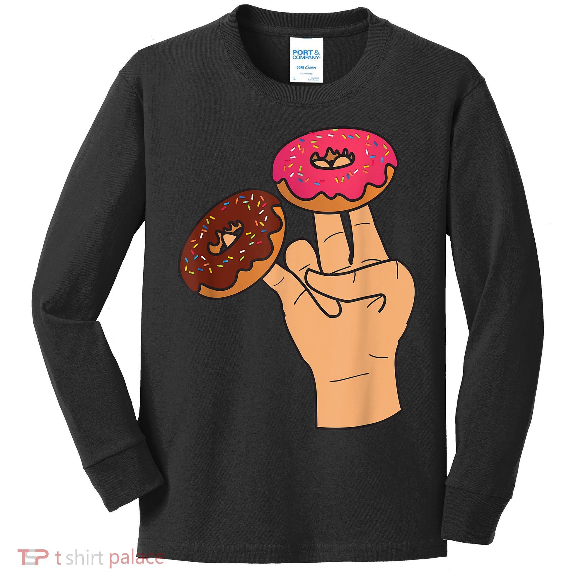 Two In The Pink One In The Stink Funny Shocker Kids Long Sleeve Shirt