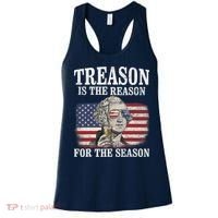 Treason Is The Reason For The Season 4th Of July Funny Retro Women's Tank Top thumb 0