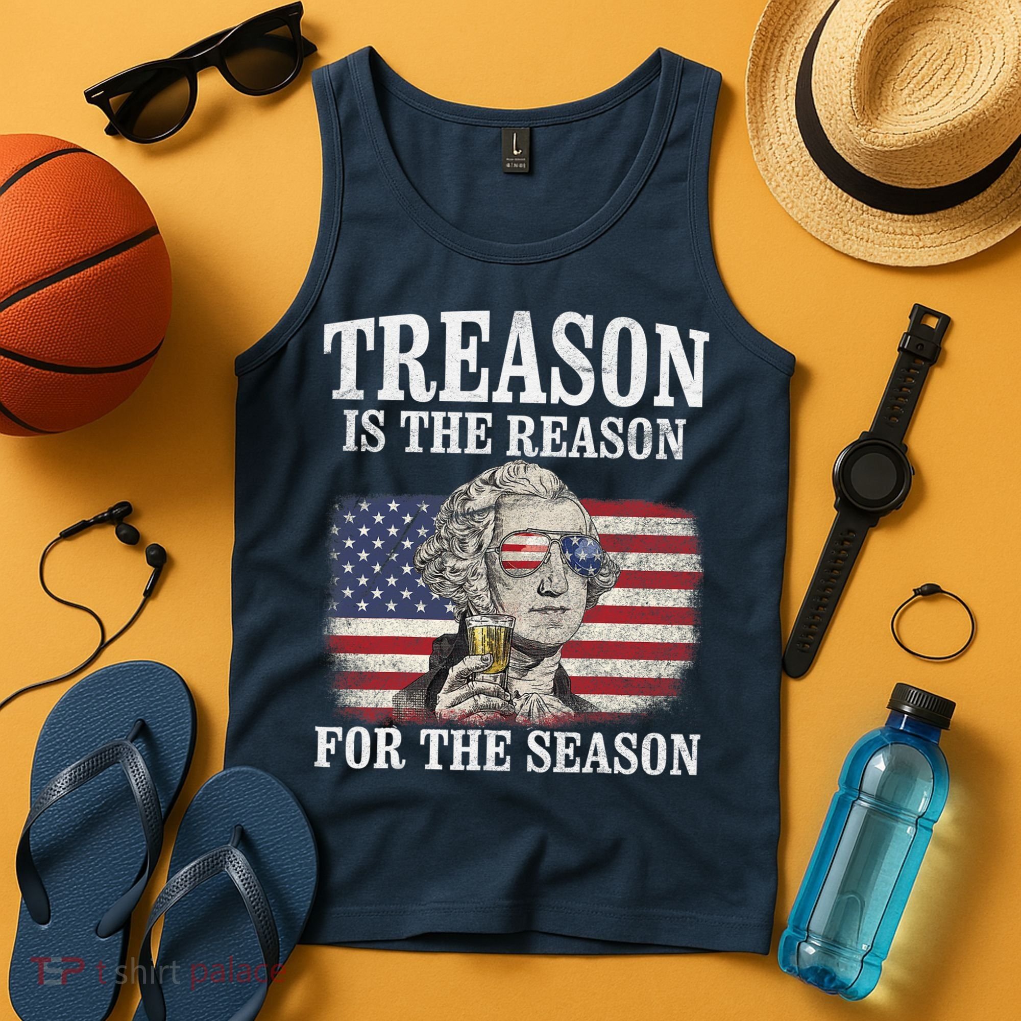 Treason Is The Reason For The Season 4th Of July Funny Retro Tank Top